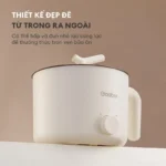 Nồi điện đa năng Gaabor GR-N15A lẩu điện 1.5L chống dính công suất 600W ăn mì nấu lẩu kèm xửng hấp - Ảnh 6