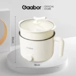 Nồi điện đa năng Gaabor GR-N15A lẩu điện 1.5L chống dính công suất 600W ăn mì nấu lẩu kèm xửng hấp - Ảnh 8