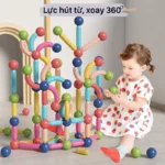 Bộ Xếp Hình Nam Châm 72 Chi Tiết Có Hộp Cất Gọn - Đồ Chơi Xếp Hình Từ Tính Thông Minh An Toàn Cho Bé - Ảnh 6